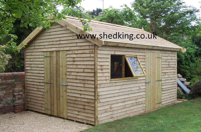 overlap designer garden shed sheds wirral